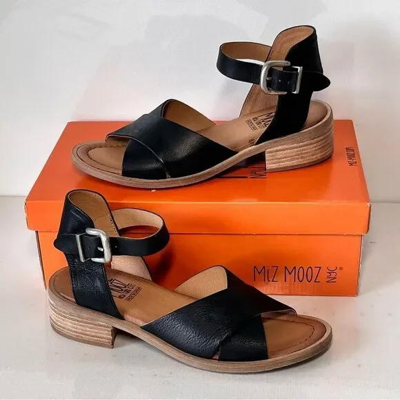 Miz Mooz Moe Leather Heeled Sandals - Picture 4 of 8